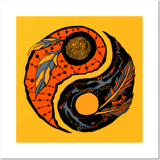 Orangrey Yin Yang Posters and Art